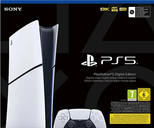 PS5 Slim Digital Edition box art for Playstation 5